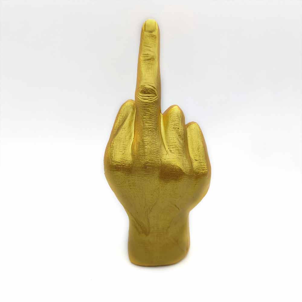 Fun Middle Finger Statue Ornament Resin Craft Decorations Home Office Sculptures