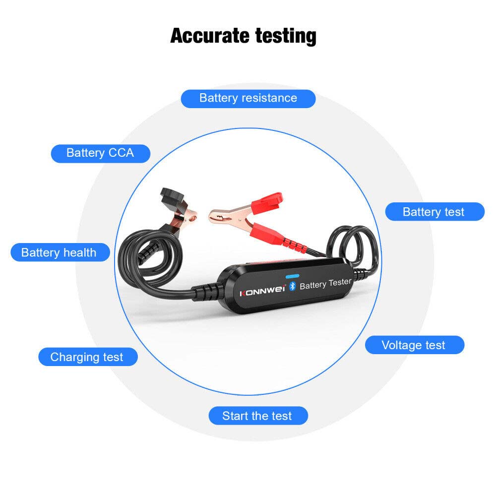 BK100 Digital 12V Car Battery Life Tester Load Test Analyzer Bluetooth Android