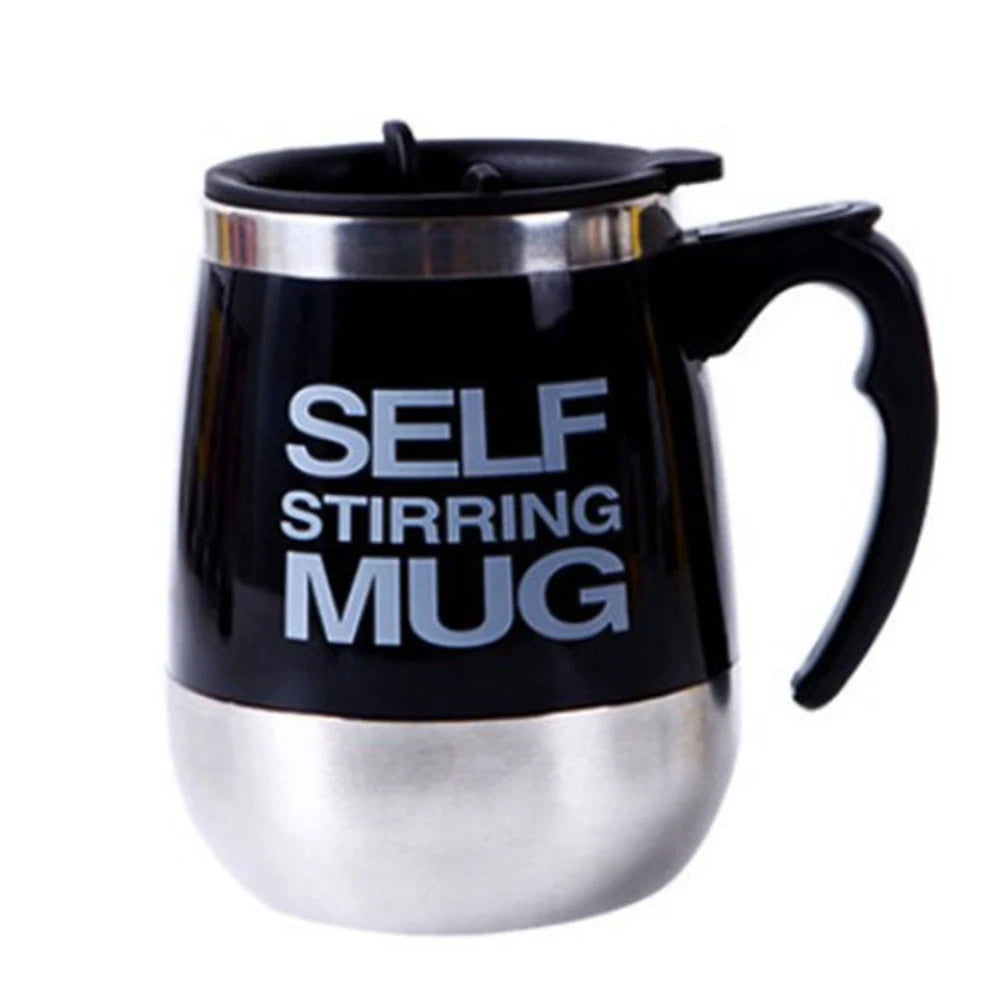 Self-Stirring Travel Mug - Automatic Mixing Cup for Coffee, Milk Tea, Protein Shakes & More