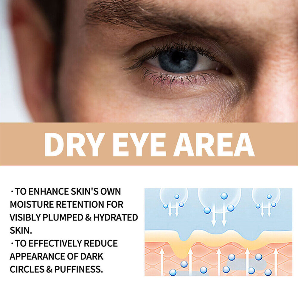 Men's Eye Cream Instant Remove Eye Bags Dark Circles Anti Wrinkle Depuffing Firm