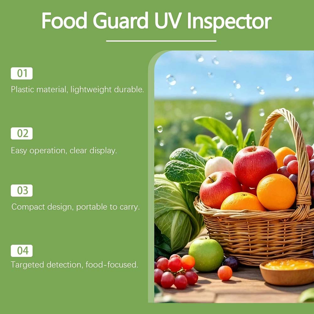 UV Black Light Flashlight – Portable UV Flashlight for Vegetable & Produce Detector
