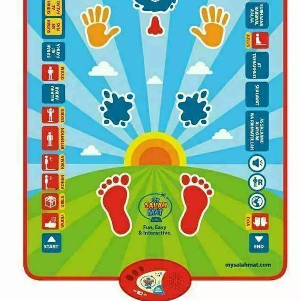 Salah Mat-Interactive Educational Prayer Mat-Muslim Islamic My Dua Quran Kids