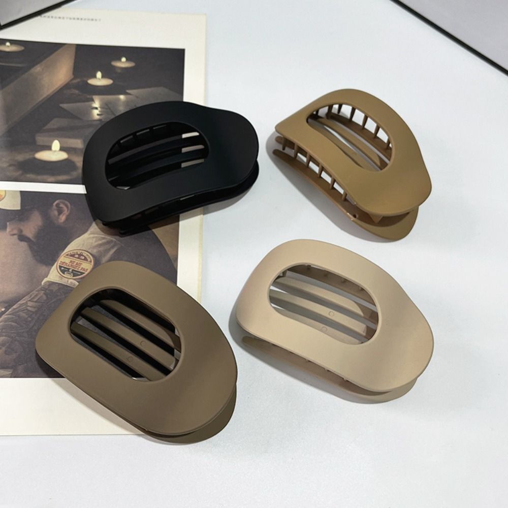 Set Flat Oval Hair Claw for thick Hair Clip For Women Girls Accessories