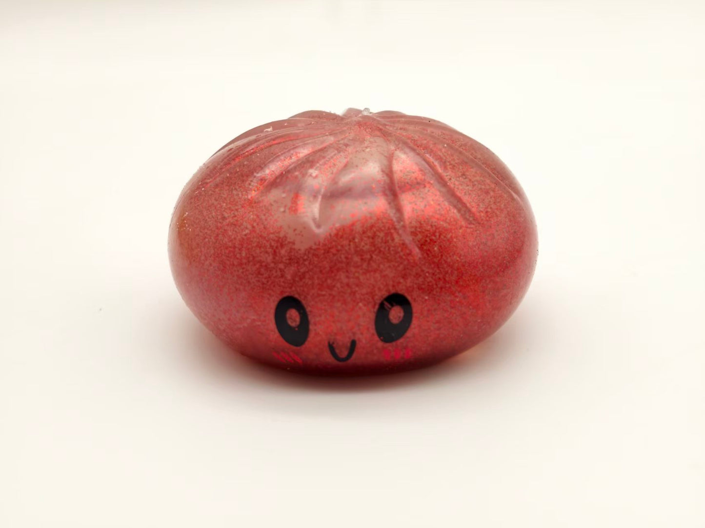 Steamed Bun Squishy – 2-Pack Gold & Red Slow Rebound Stress Relief Toy
