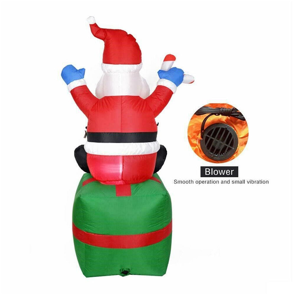 1.8M Christmas Giant Inflatable Santa 6ft Outdoor Decorations LED Light Yard Decor AU