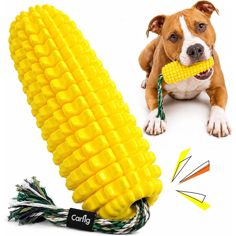 Indestructible Dog Chew Toy – Tough TPR Squeaky Toy for Aggressive Chewers