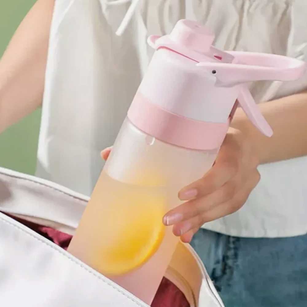 700ml Sport Matte Color Spray Mist Water Bottle Cool Down Drinking Kettle Water Cup