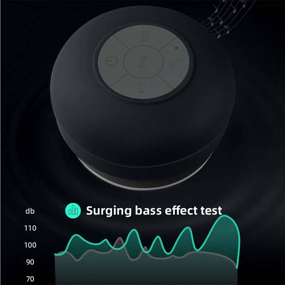 Bluetooth 5.0 Speaker with Suction Wireless Shower Speaker Waterproof