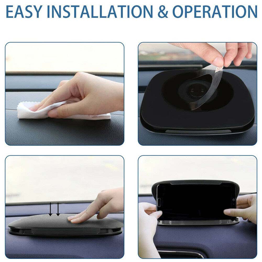 Mobile Dash Stand For GPS  Car Phone Clip Holder Anti Slip Cradle for 3-5.8 inch