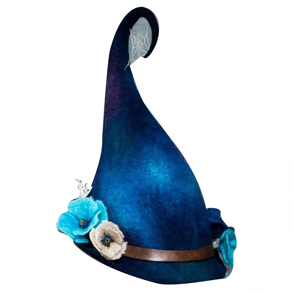 Halloween Party Felt Witch Hat Adjustable Party Witch Hat Cosplay Prop