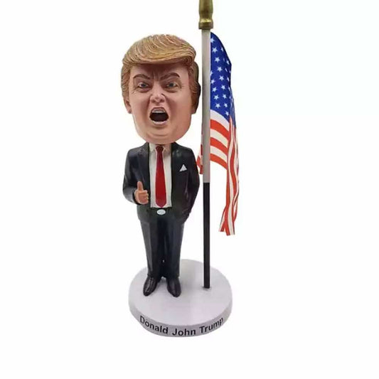 Donald Trump "Keep Fighting" Bobblehead Trumpinator Fight MAGA Patriot Figure