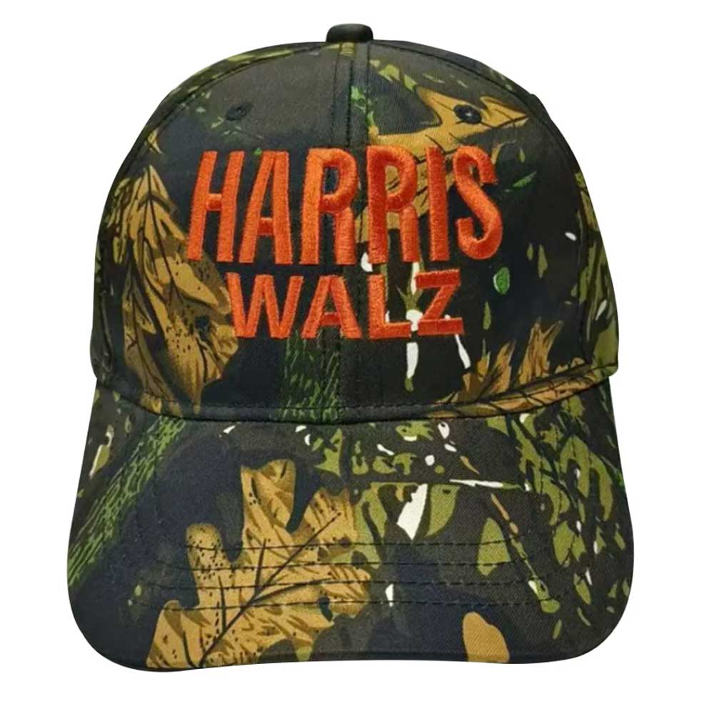 2024 Harris Walz Camo Cap Kamala Harris Tim Walz Election Campaign Hat
