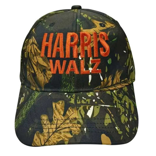 2024 Harris Walz Camo Cap Kamala Harris Tim Walz Election Campaign Hat