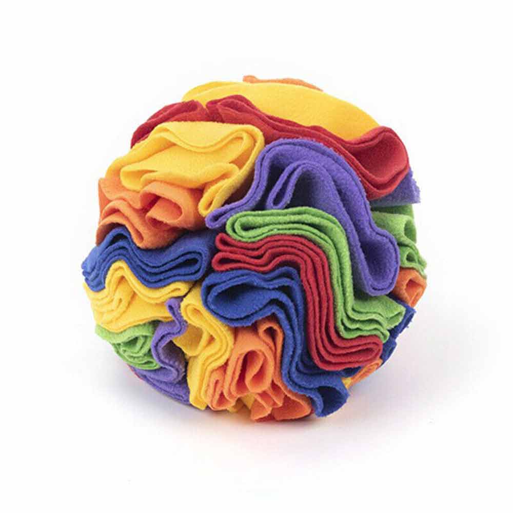Pet Snuffle Ball Dog Toy Home Foraging Skill IQ Training Enrichment Multicolor