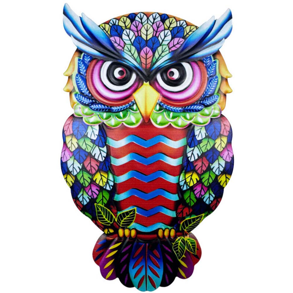 4PCS Metal Owl Garden Decoration – Home Fence Ornament Wall Hanging Art