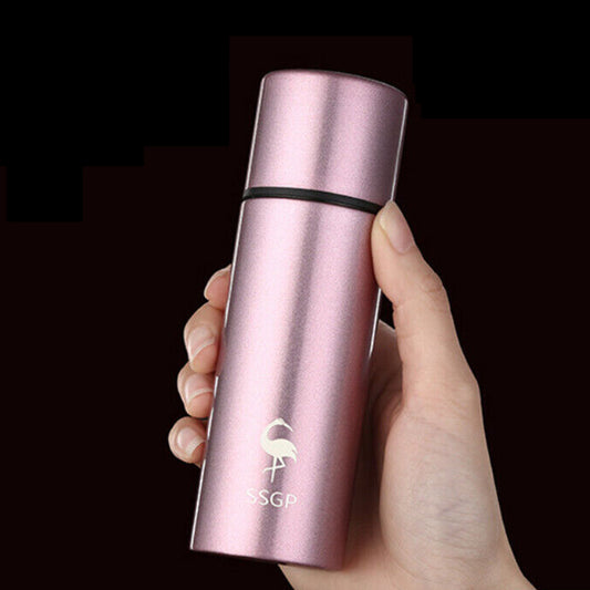 Thermos Water Bottle Mini Coffee Mug Vacuum Insulated for Hot Cold Drinks Office
