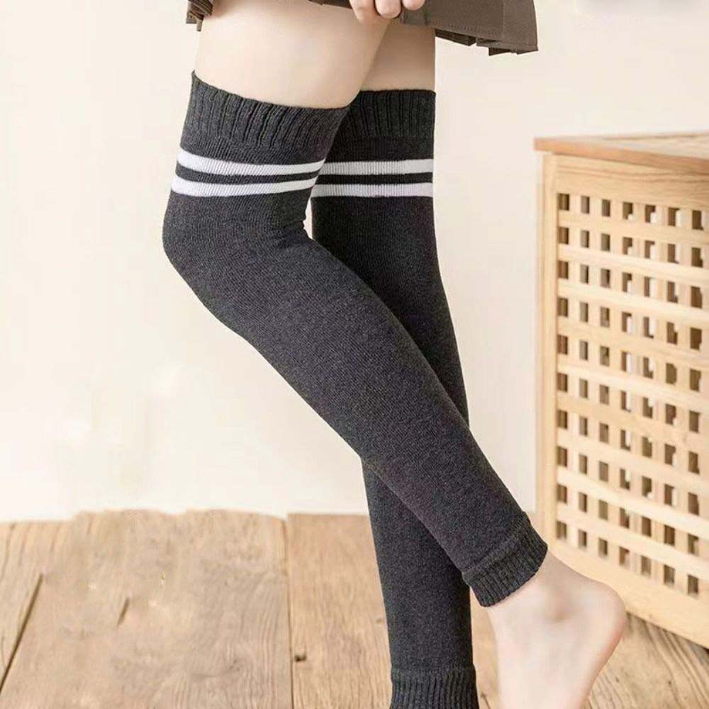 Women Knitting Leg Warmers Over Knee Socks Long Socks Women Stockings Winter