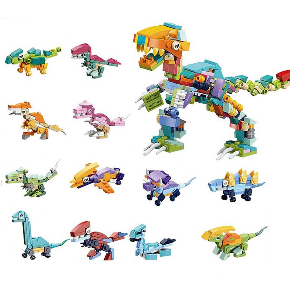 Dinosaur Easter Egg Toy  Mini Lego 12 IN 1 Building Blocks Educational Assembly