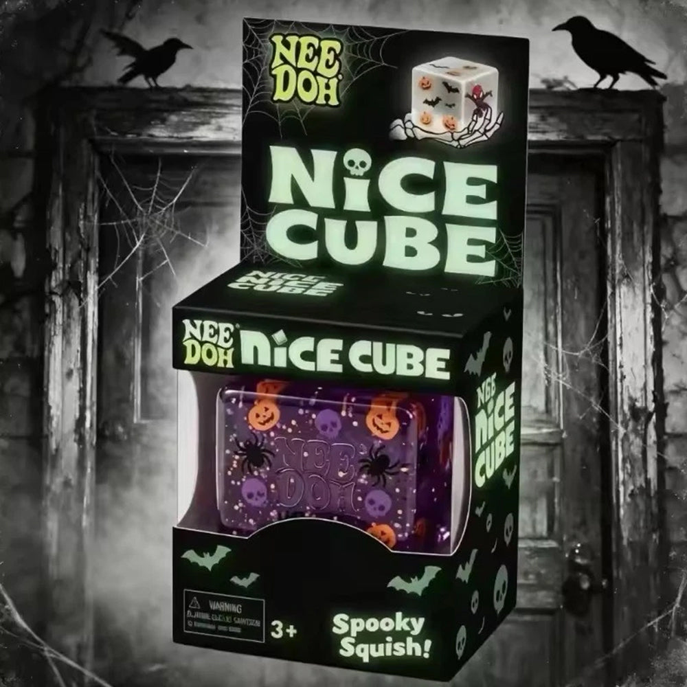 Halloween Squishy Cube Spooky Sensory Toy for Stress Relief