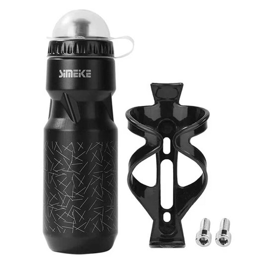 750ml Bicycle Water Bottle & Plastic Cage Holder Kit for Mountain Bike Cycling
