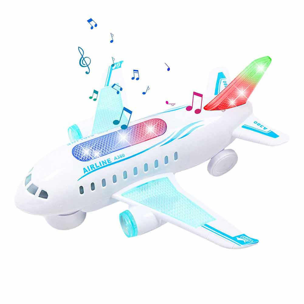 Simulation Plane Toy Models Kids Airplane Model Toy with Music Sounds Kids Gift