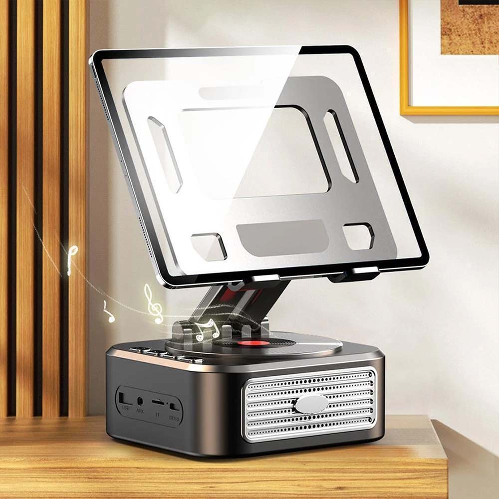 Bluetooth Speaker Phone & Tablet Stand – Adjustable with Wireless Bluetooth Speakers