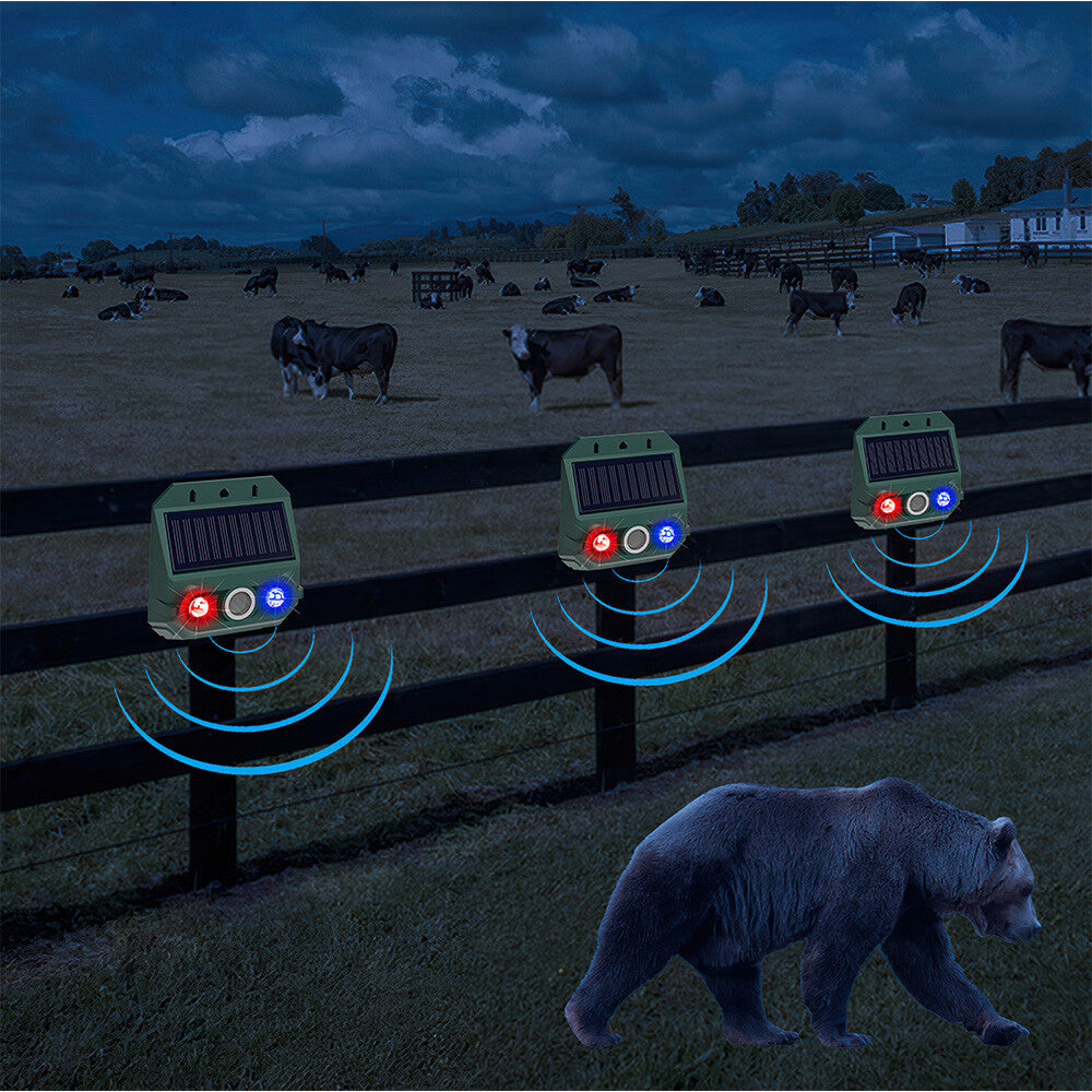 Ultrasonic Cat Dog Fox Pest Motion Sensor Repeller Scarer Deterrent Repellent