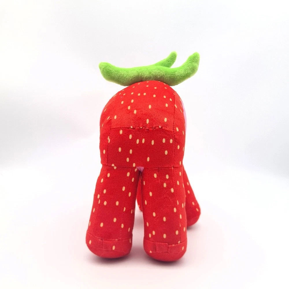 Steal a Brainrot Strawberry Elephant Plush Toy Cute Soft Stuffed Animal Doll for Collectors