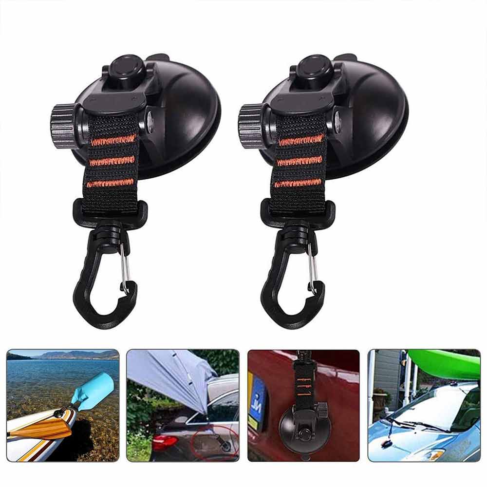 4pcs Suction Cup Anchor Securing Hook Tie Down Camping Tarp as Car Side Awning