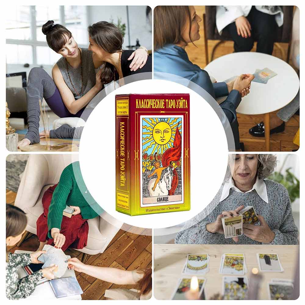 78 Russian Tarot Cards – Oracle Deck, Pocket Size Russian Version Tarot