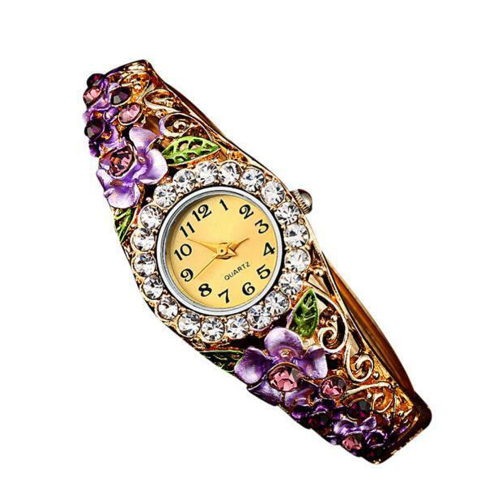 Women's Fashion Luxury Rhinestone Bracelet Watch Ladies Analog Wrist Watches