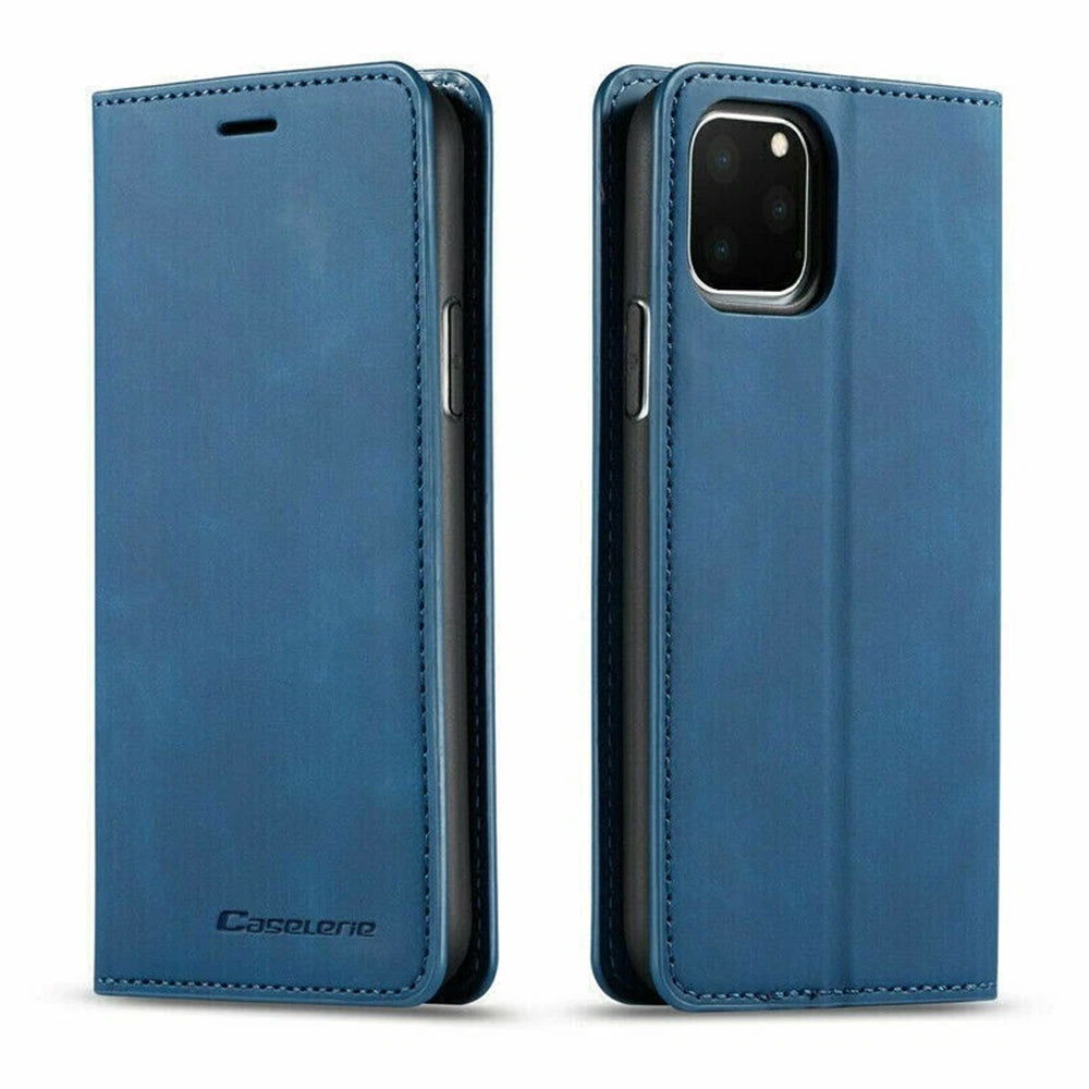 Magnetic Wallet Case for iPhone 17 PU Leather Flip Cover with Card Slots & Kickstand
