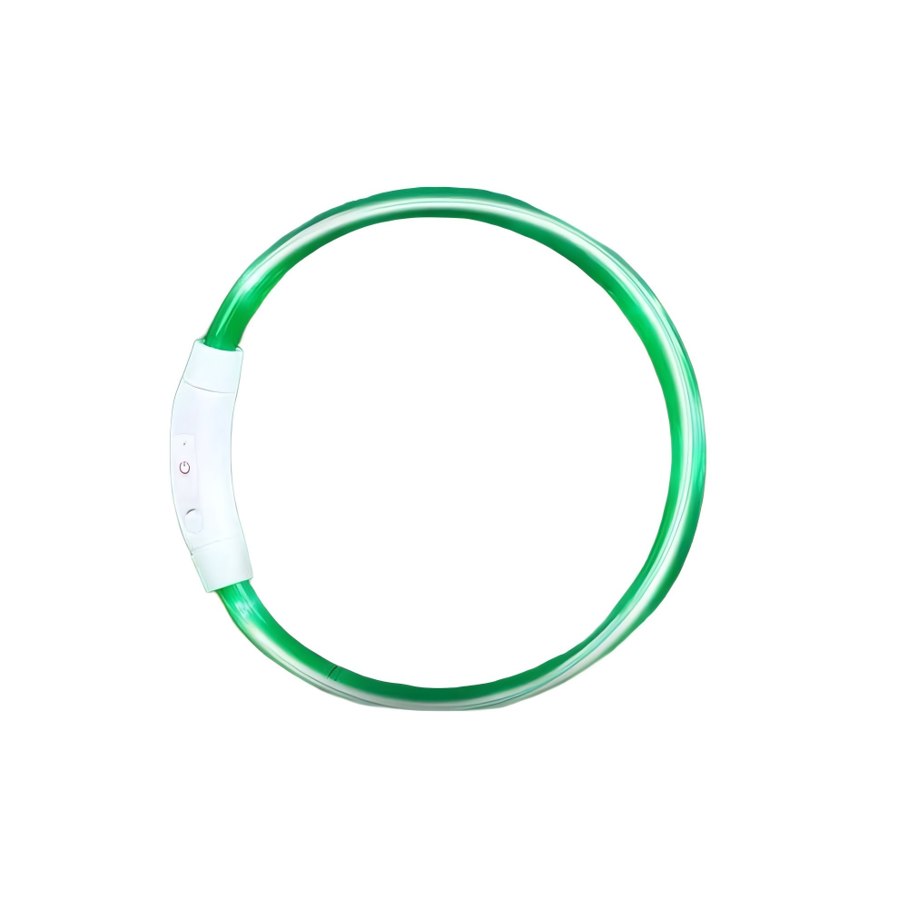 Light Up Dog Collar – USB Rechargeable Pet Flashing Safety LED, Size Adjustable