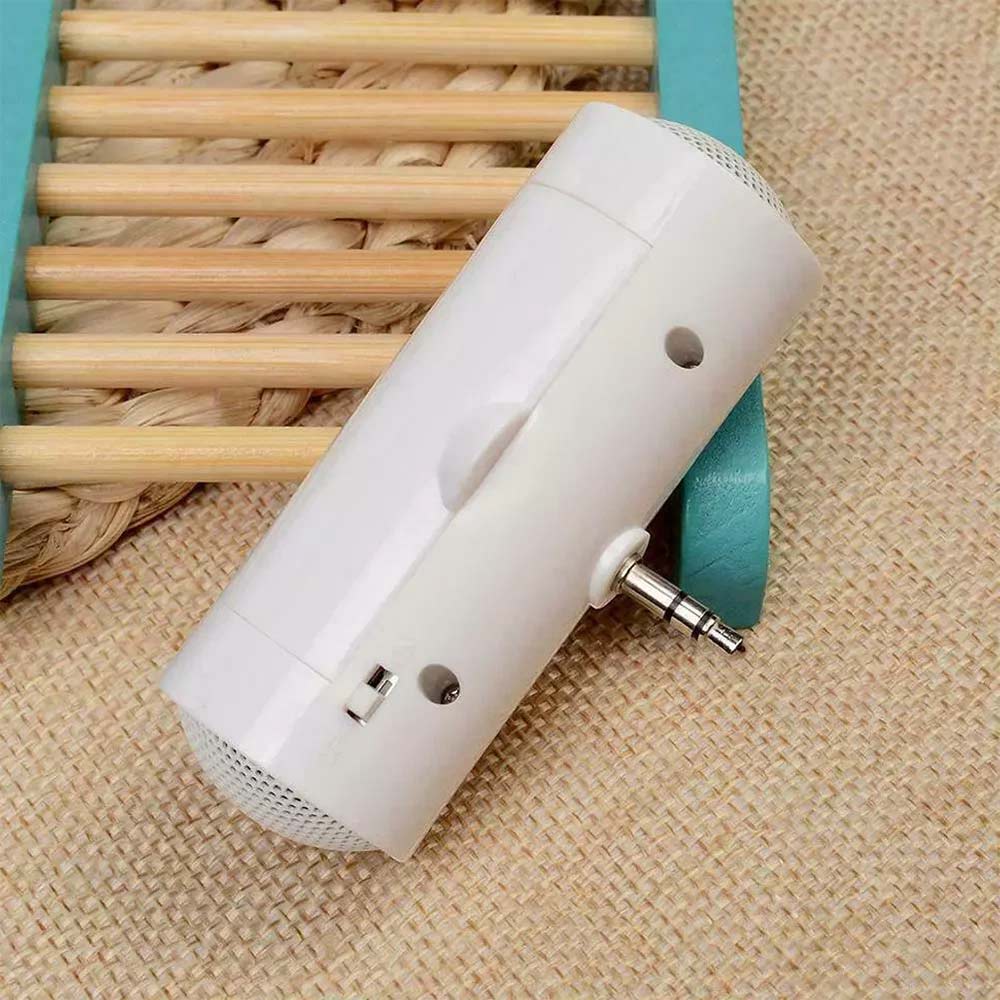 2X Mini Portable Speakers - 3.5mm Plug-in Line-in Stereo Speakers for Phone Tablet
