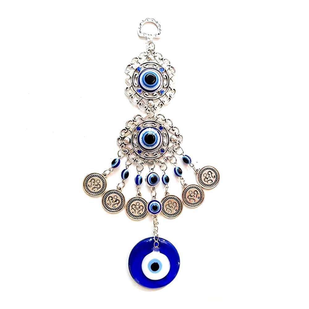 Turkish Blue Evil Eye Hamsa Hand Elephant Amulet Wall Protection Hanging Gift