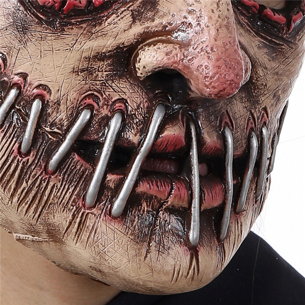 Halloween Party Big Mouth Nail Horror Mask Latex Ghost Festival Terror Mask Prop