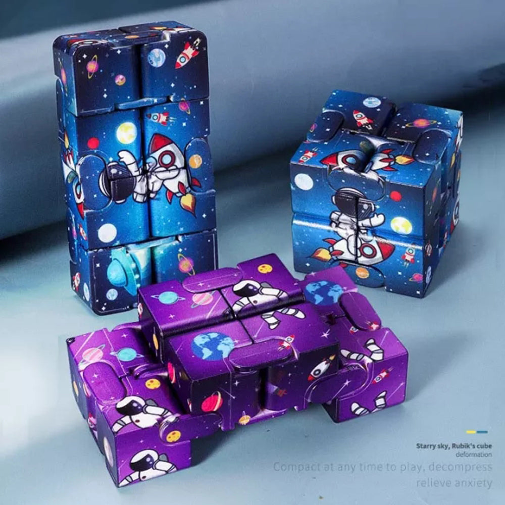 Infinity Cube Toy Finger Anxiety Stress Relief Cube Blocks Kids Funny Toys