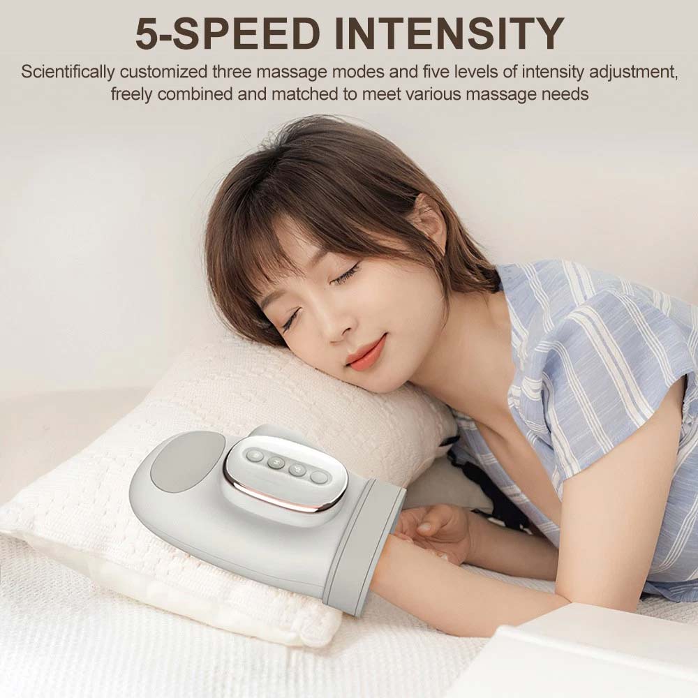 Cordless Hand Massager with Heat & Compression - for Arthritis & Carpal Tunnel