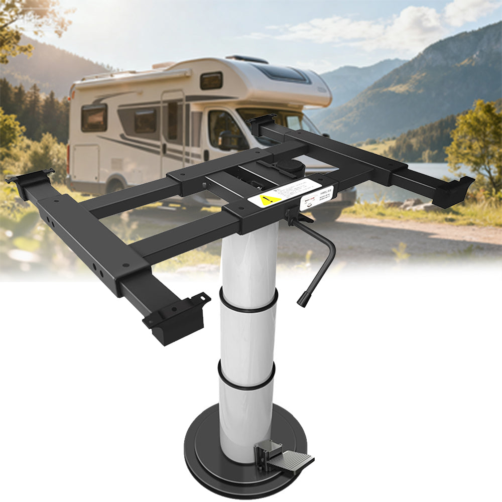 Adjustable Boat RV  Table Leg | Height Lift & 360° Swivel Pedestal for Caravan