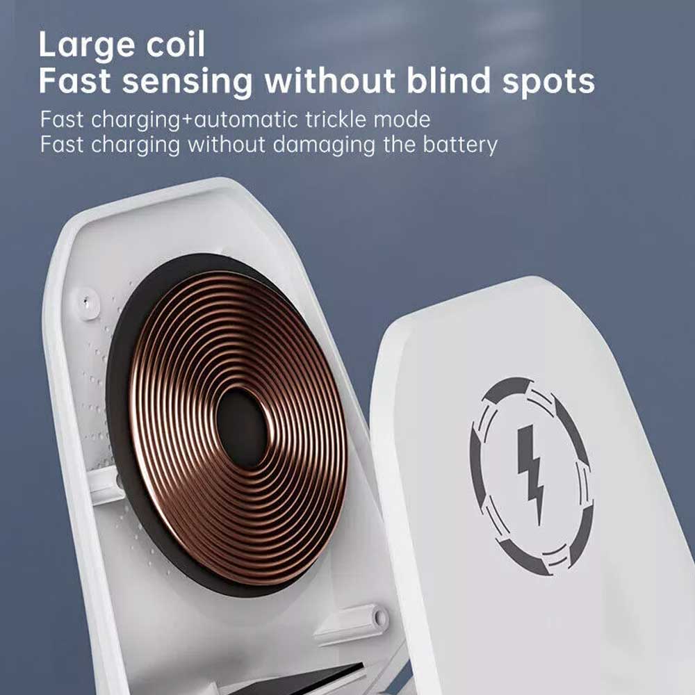15W Fast Wireless Charger Stand Dock For  iPhone Samsung Android Phone