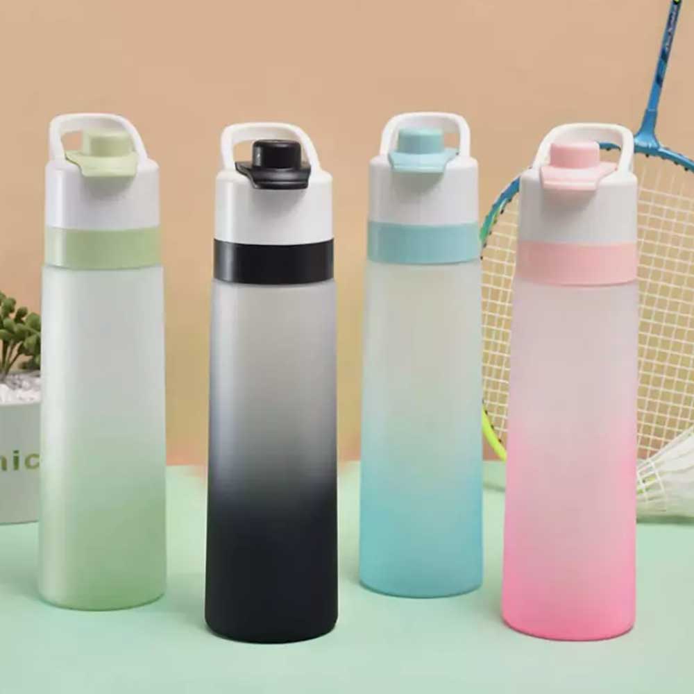 700ml Sport Matte Color Spray Mist Water Bottle Cool Down Drinking Kettle Water Cup