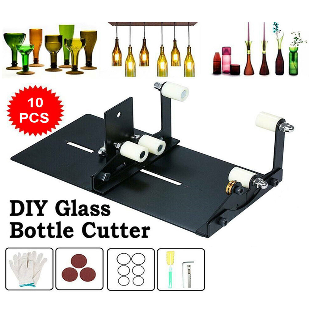 10PCS/SET DIY Glass Bottle Cutter Adjustable Metal Glassbottle Cut Tools Kit