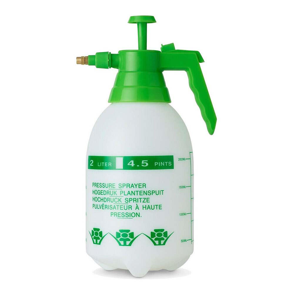 2L Pressure Pump Spray Bottle Easy Pump Adjustable Nozzle Garden Chemical Use