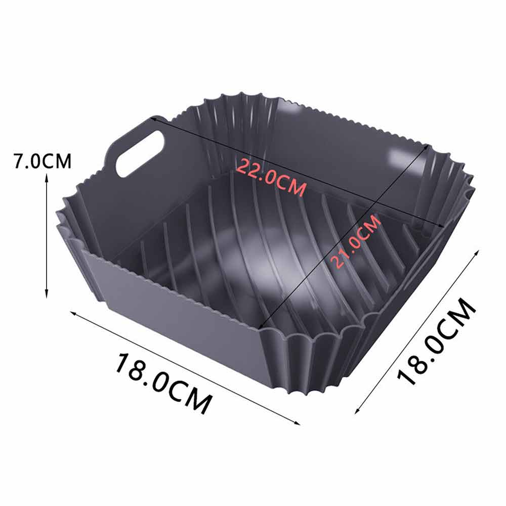 Air Fryer Silicone Pot Air Fryer Basket Liner Non-Stick Reusable Baking Tray