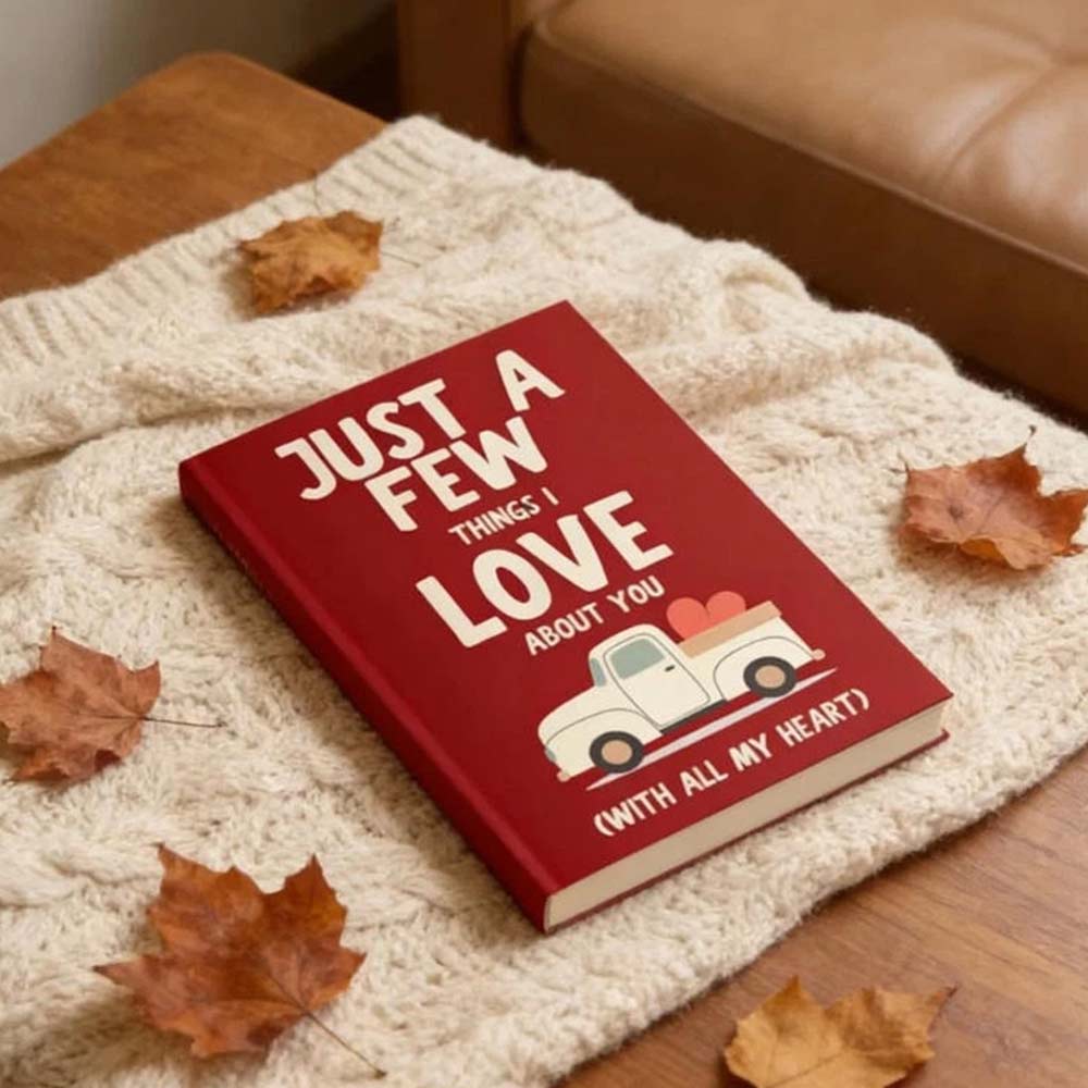 Fill-in-the-Blank Love Gift Book - "Just a Few Things I Love About You" Personalized Journal