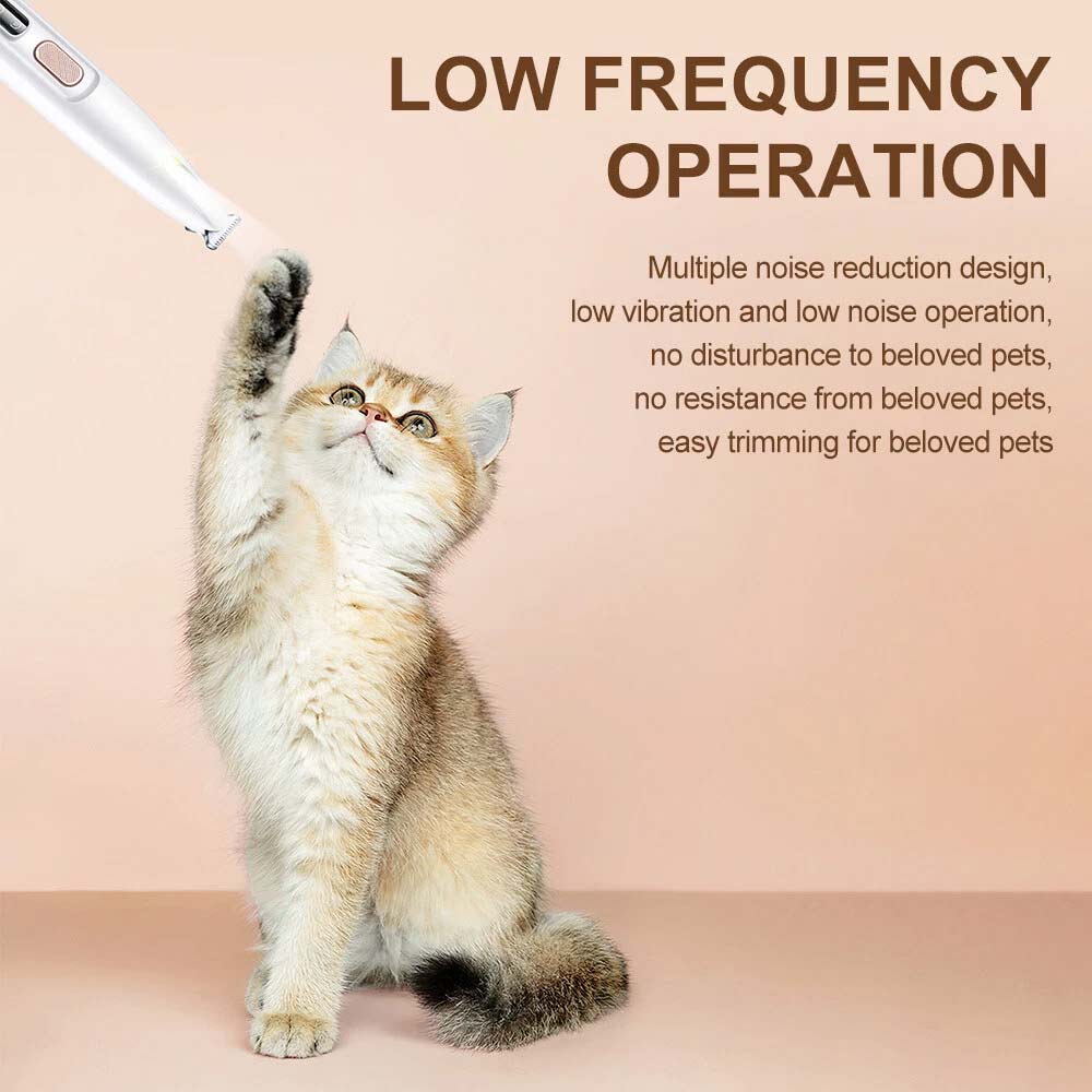 Pet Clippers - Cordless Dog Hair Trimmer Grooming Kit with Free Blades