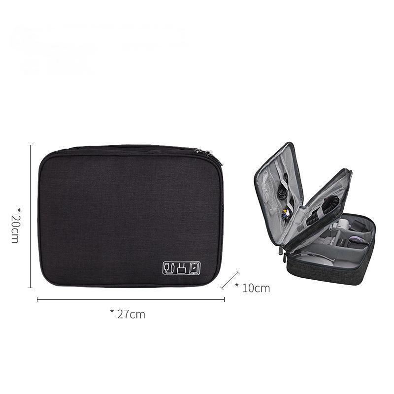 Travel Cable Organizer Bag Electronic Accessories USB Drive Storage Case Charger