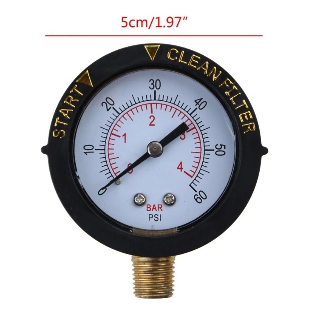 Pool Filter Pressure Gauge Water Pressure Gauge Dry and Utility Pressure Gauge 0-60psi