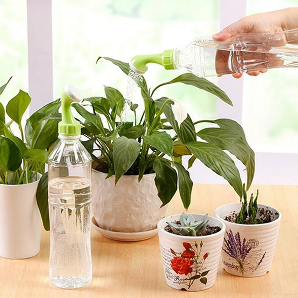 2X Bottle Top Sprinkler - DIY Plastic Watering Can Plant Waterers for Seedling Irrigation