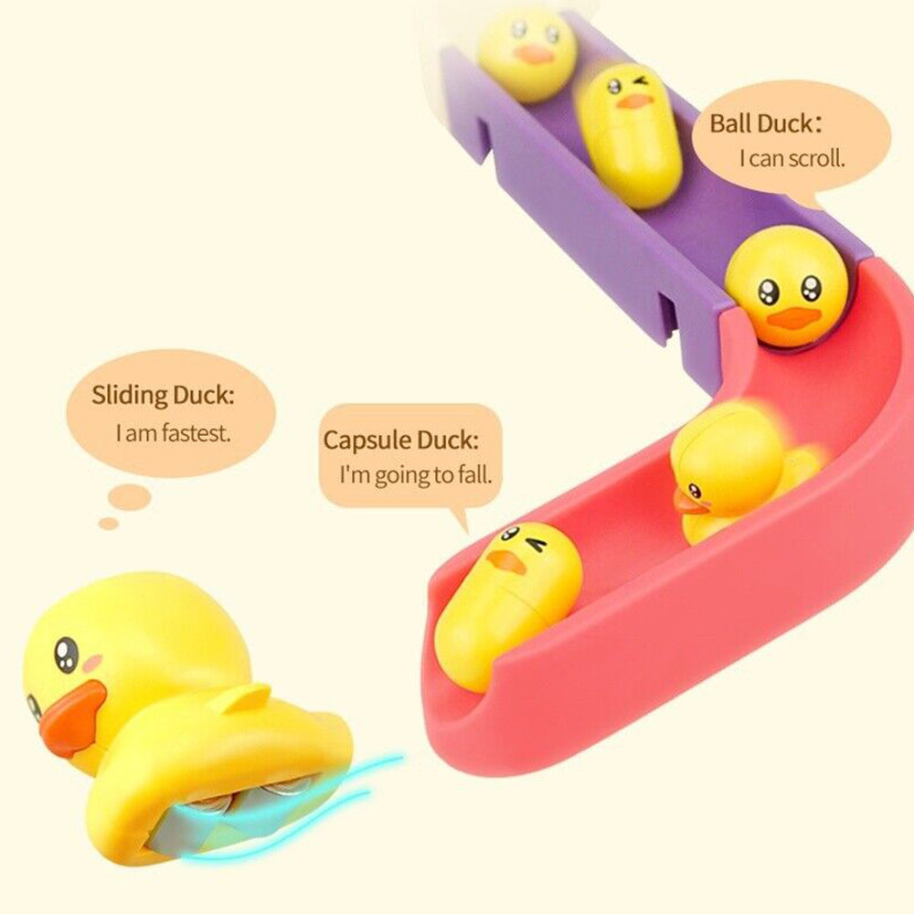 Baby Bath Toys DIY Race Run Assembling Track Bathroom Kids Stacking Cups Toy